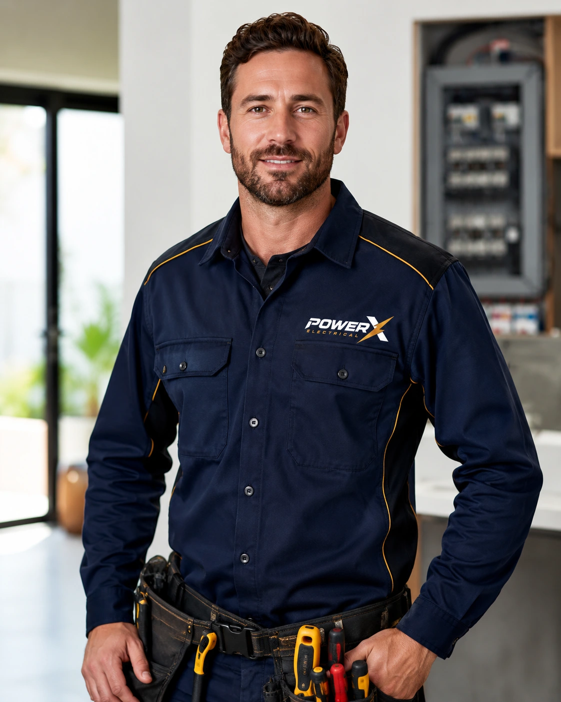 Power X Electrical licensed electrician on site in Eltham Melbourne